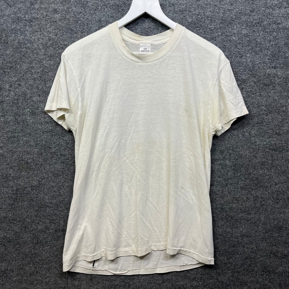 Vintage David Taylor T-Shirt Men's White Single Stitch Classic USA Made - Large